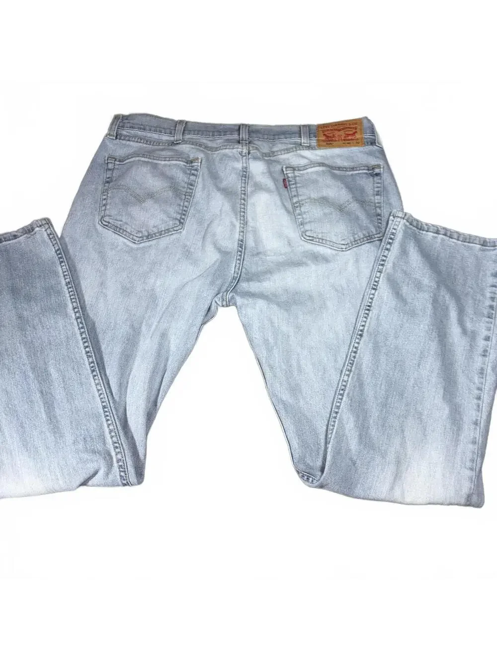 Levi's 505 Men’s 40 x 32 Straight Relaxed Light Wash Denim Jeans Work Or Casual - Picture 6 of 7